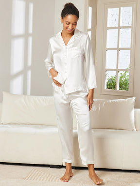 Women's Pure Silk Long Sleeve Pajamas Set