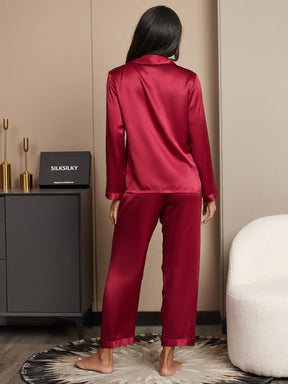 Women's Pure Silk Long Sleeve Pajamas Set