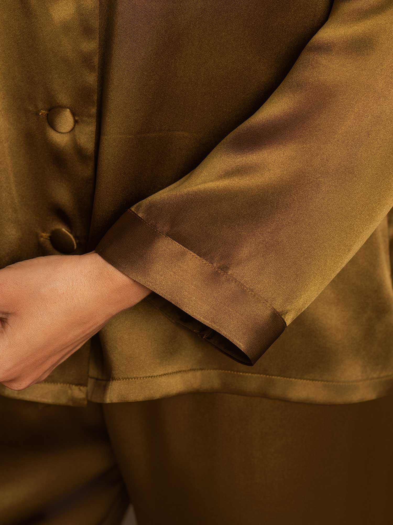 Women's Pure Silk Long Sleeve Pajamas Set