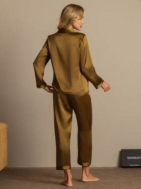 Women's Pure Silk Long Sleeve Pajamas Set