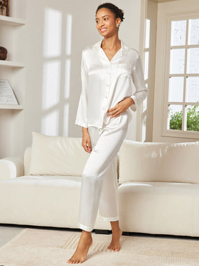 Women's Pure Silk Long Sleeve Pajamas Set