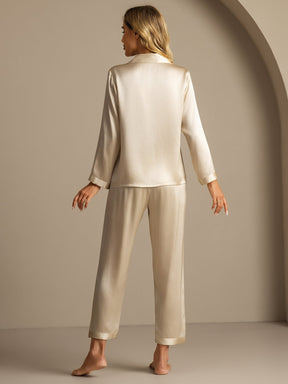 Women's Pure Silk Long Sleeve Pajamas Set